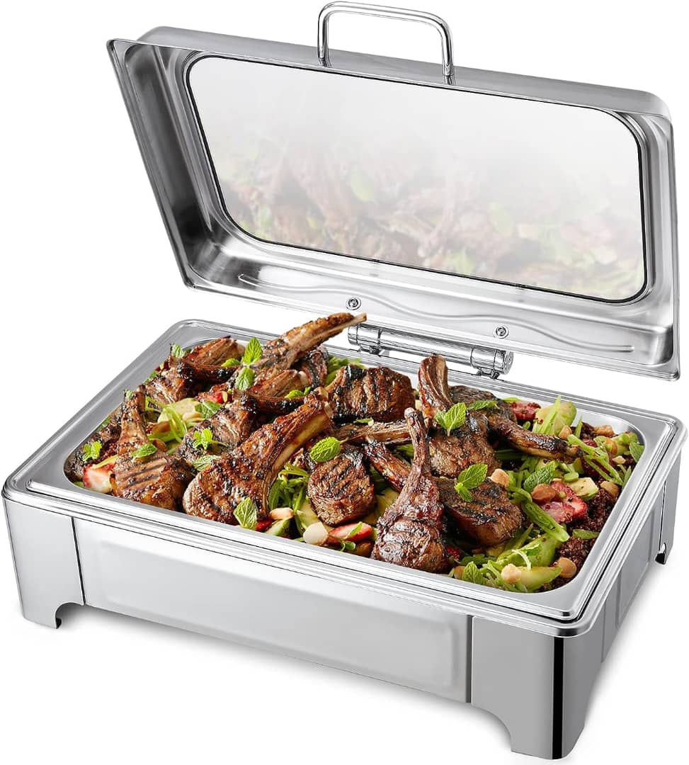 Glass Top Chafing Dish - Rectangular Mila Kitchenware and Equipment Limited