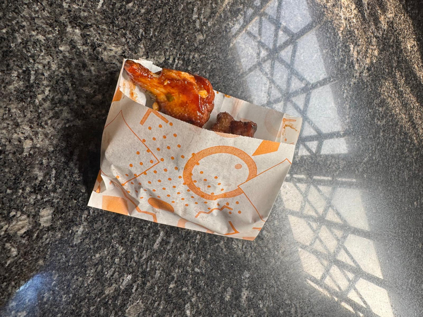 Orange Chips Grease Proof Bag 9+5X10cm (125pcs per pack) greaseproof paper Mila Kitchenware and Equipment Limited