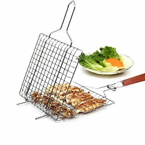 BBQ / Fish Stainless Steel Grill Mesh 43 x 30cm Mila Kitchen Ghana (www.milakitchen.com)
