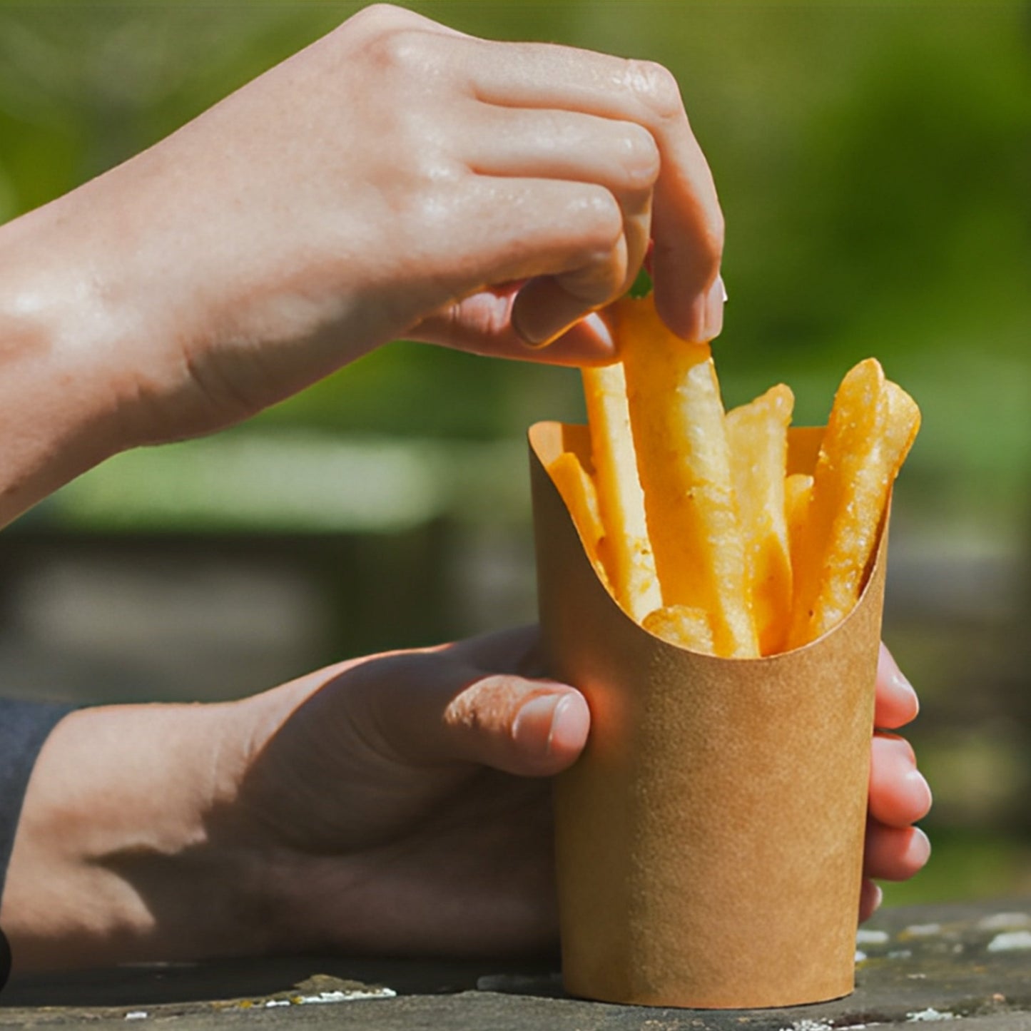 Paper Chips Cup 12oz Mila Kitchen Ghana (www.milakitchen.com)