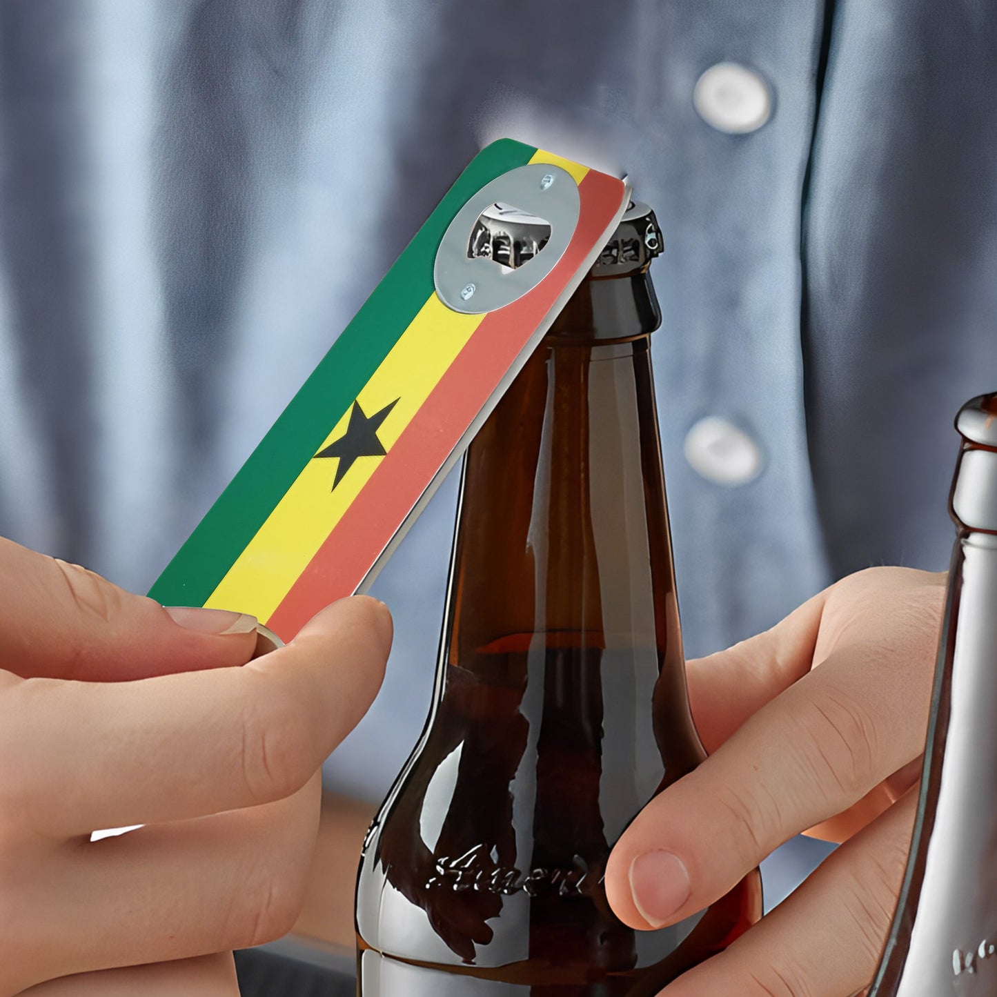 Magnetic Ghana Flag Opener Mila Kitchen Ghana (www.milakitchen.com)