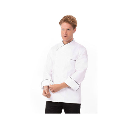 Chef Jacket Egyptian Cotton - Long Sleeve Mila Kitchen Tel:0592031234