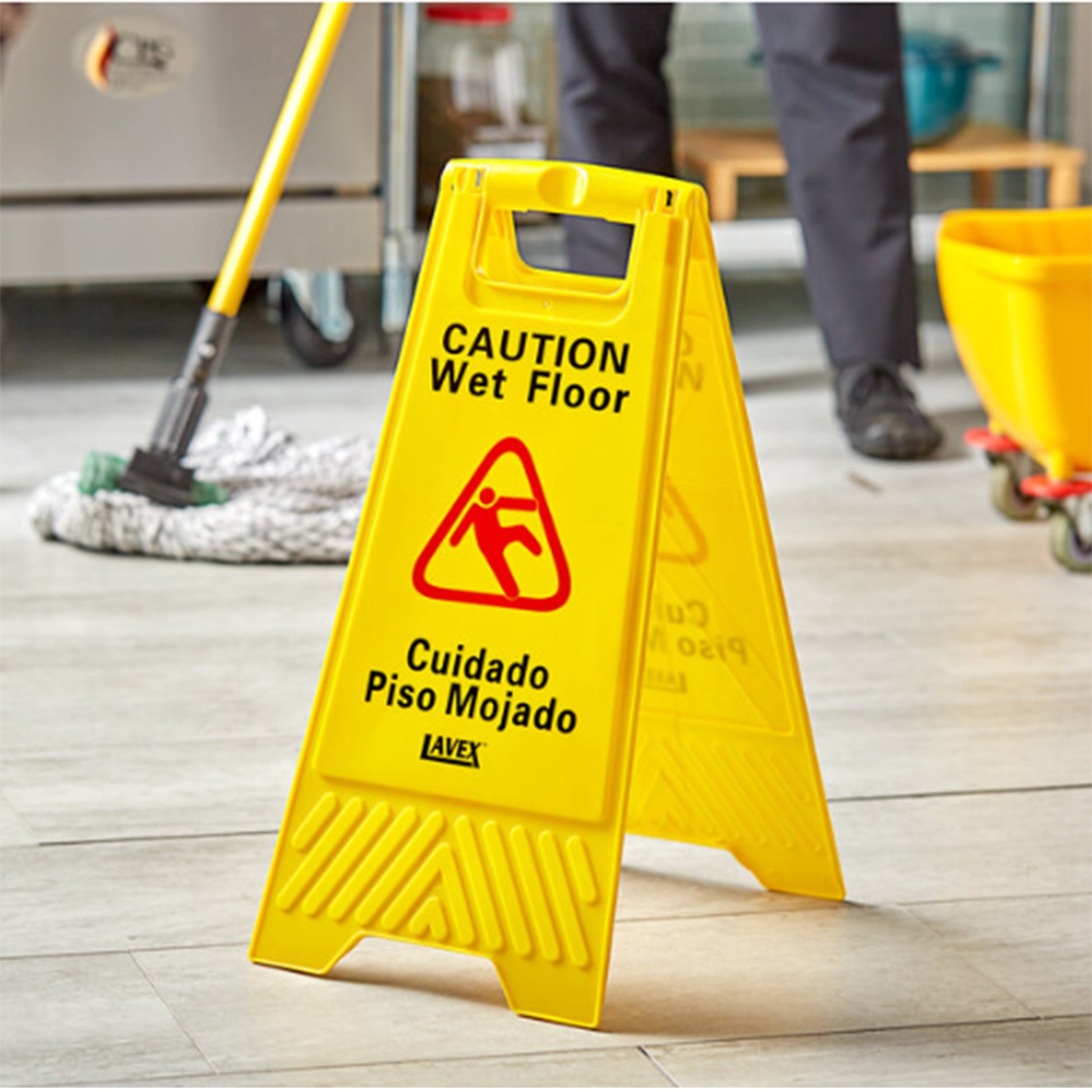Wet Floor Sign / Slippery Floor Signage Mila Kitchen Ghana (www.milakitchen.com)