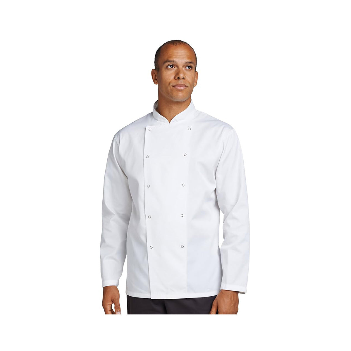 Chef Jacket Press Stud - Long Sleeve Mila Kitchen Tel:0592031234