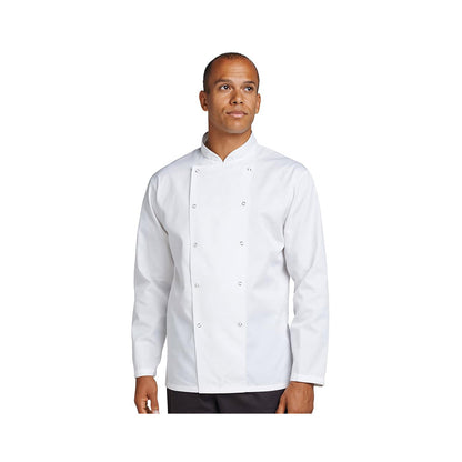Chef Jacket Press Stud - Long Sleeve Mila Kitchen Tel:0592031234