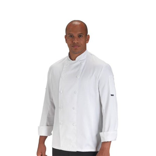 SA Chef Jacket - Long Sleeve -White Mila Kitchen Tel:0592031234