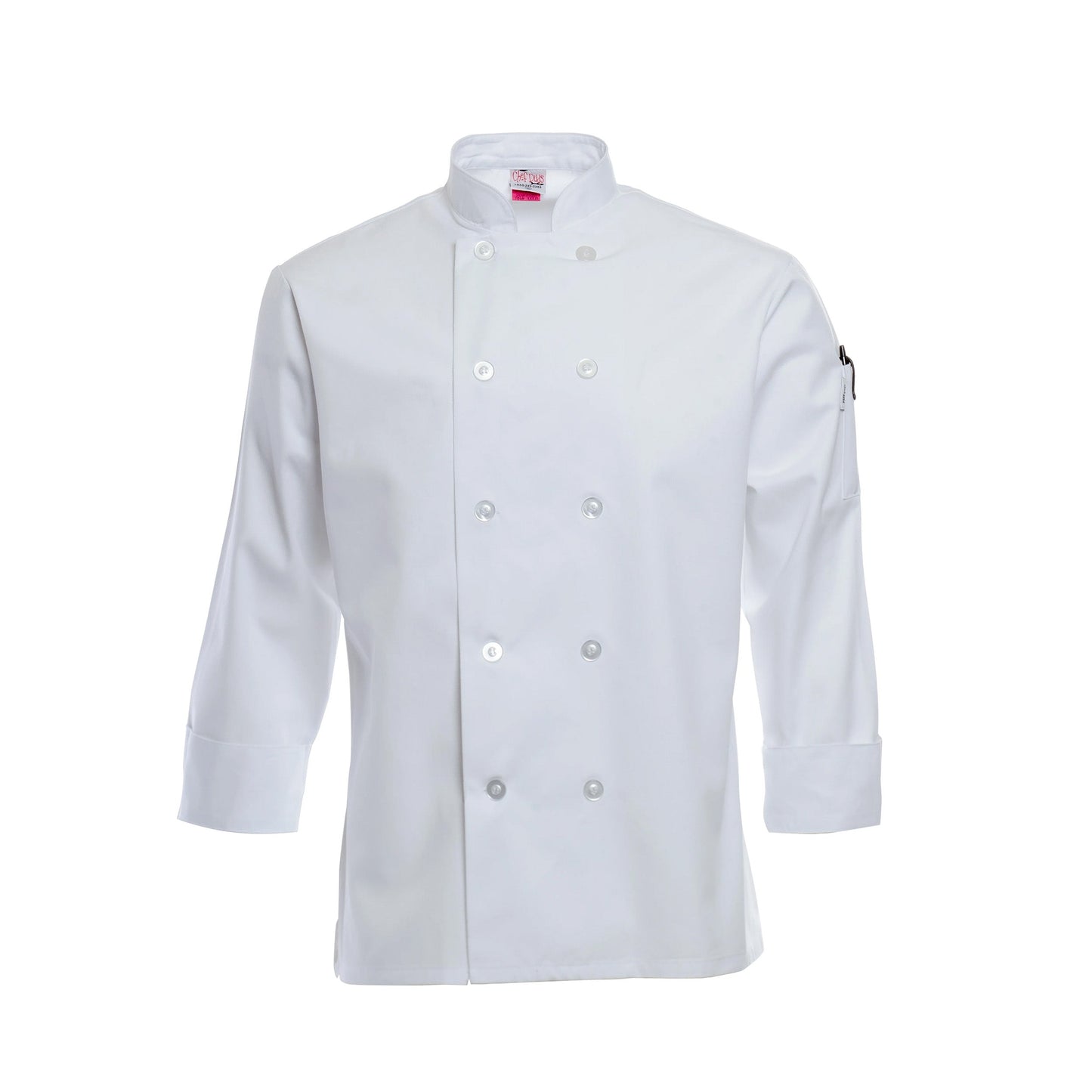 Mila Chef Jacket - Long Sleeve -White Mila Kitchen Tel:0592031234