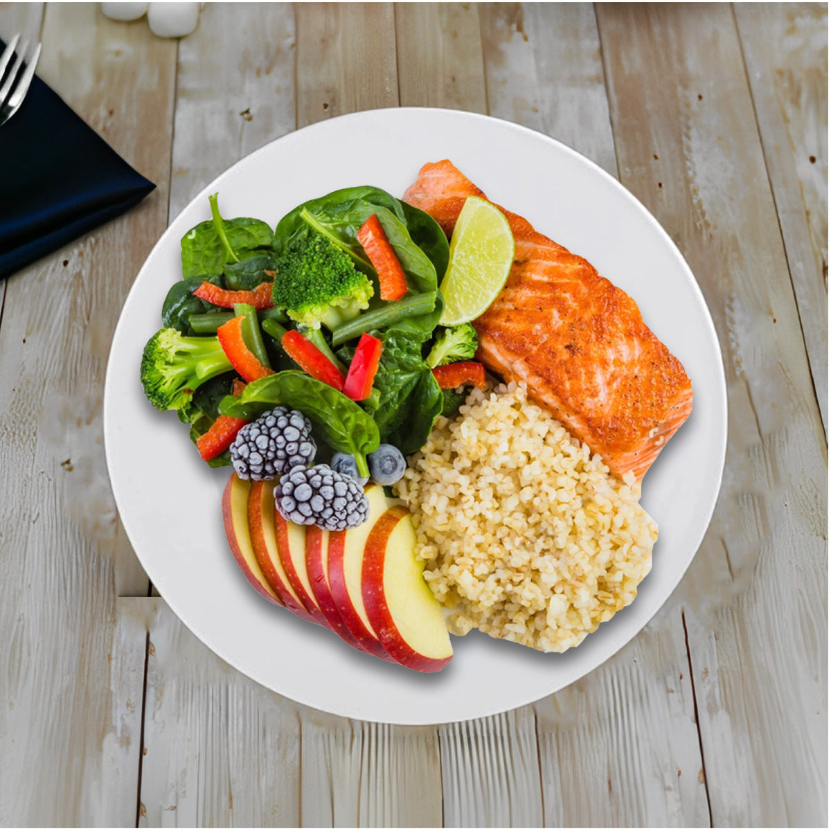 Dinner Plate 25.5cm/10 inches Mila Kitchen Ghana (www.milakitchen.com)