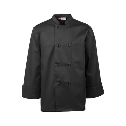 Mila Chef Jacket - Long Sleeve -Black Mila Kitchen Tel:0592031234