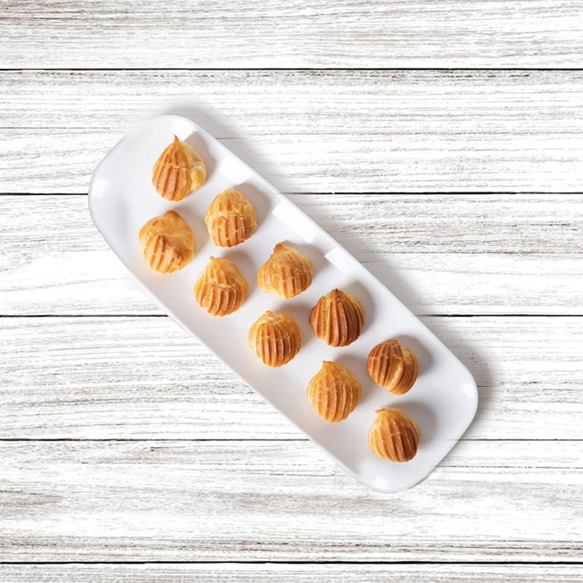 White Rectangular Serving Platter Mila Kitchen Ghana (www.milakitchen.com)