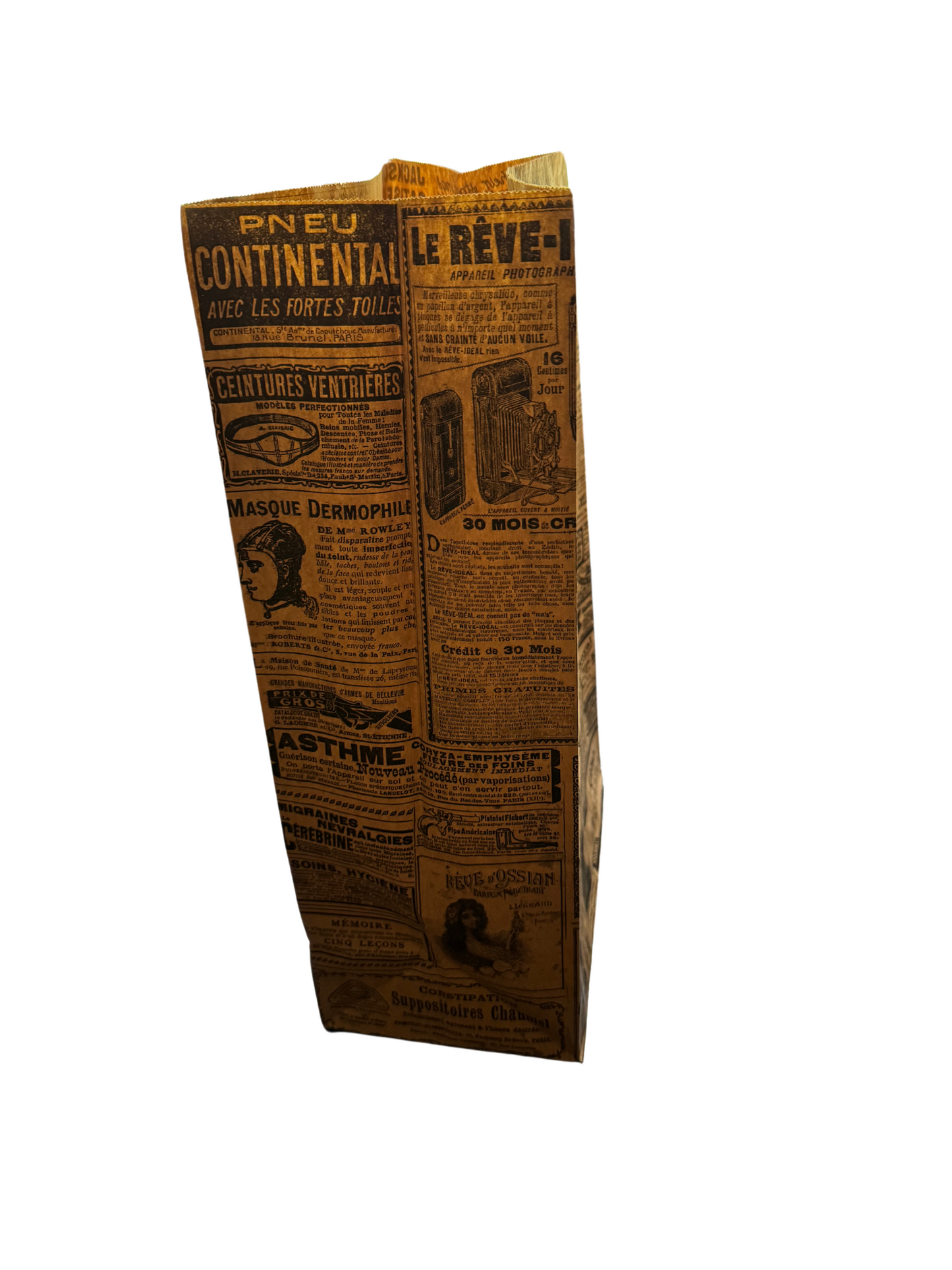 Bags Without Handles "Times" 80G/M2  25+15x43,5 cm Natural Kraft Mila Kitchenware and Equipment Limited