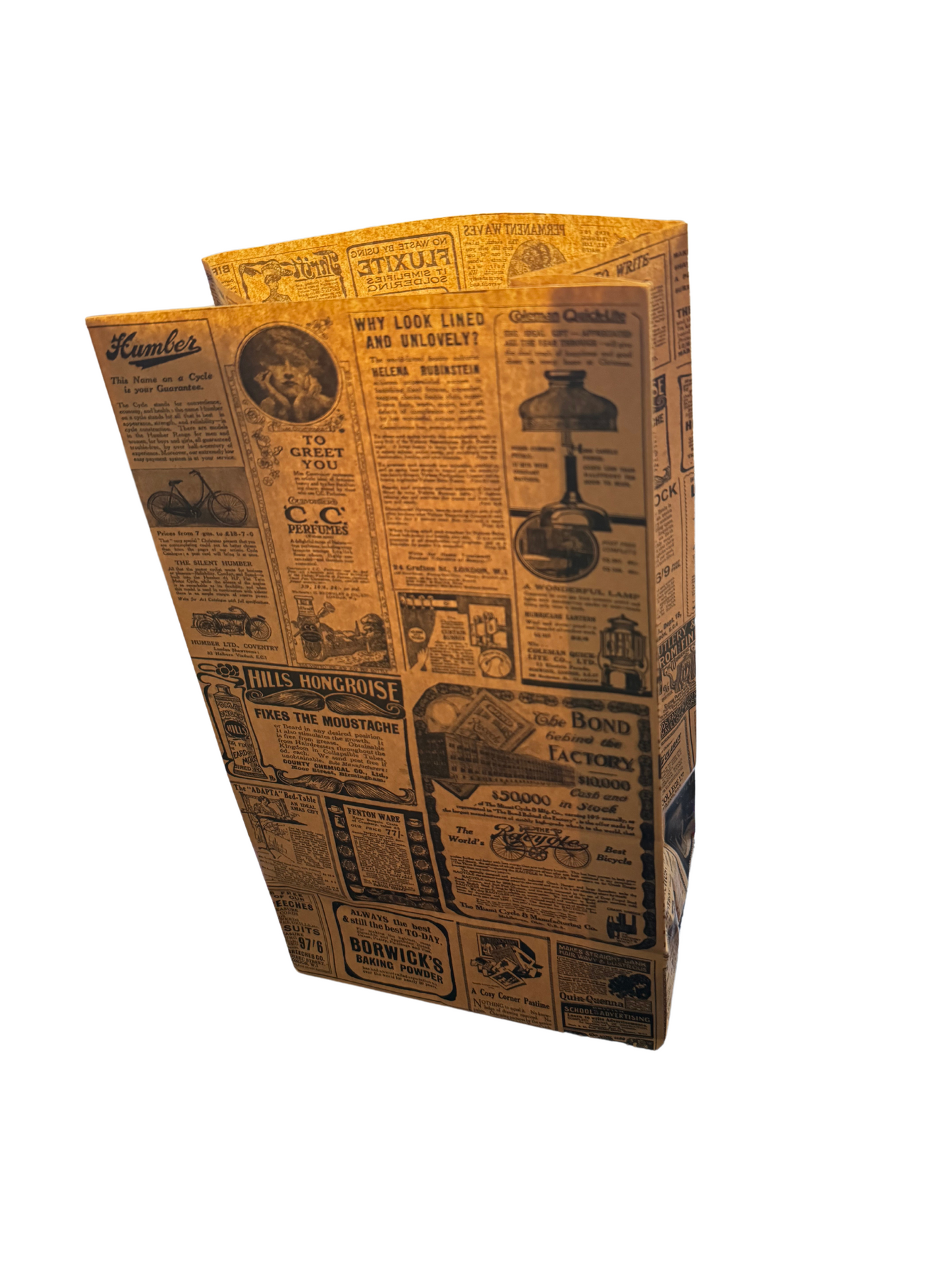 Bags Without Handles "Times" 70 G/M2  22+14x37 cm Natural Kraft Mila Kitchenware and Equipment Limited