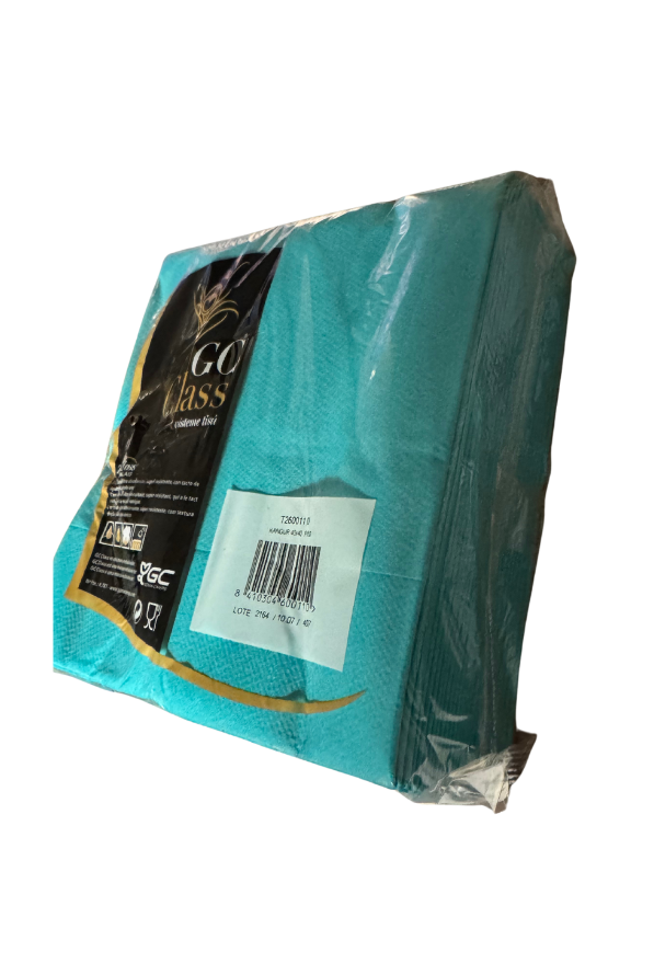 Luxury Tissue Sea Blue 40x40 (50pcs x pack) Mila Kitchenware and Equipment Limited