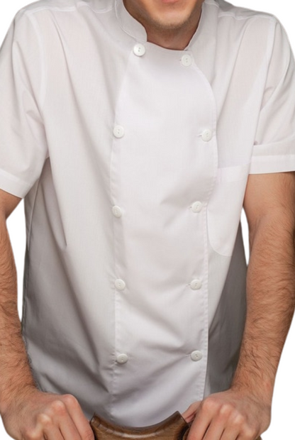 SA Chef Jacket - Short Sleeve - White Mila Kitchenware and Equipment Limited