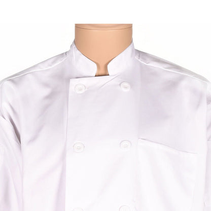 SA Chef Jacket - Short Sleeve - White Mila Kitchenware and Equipment Limited