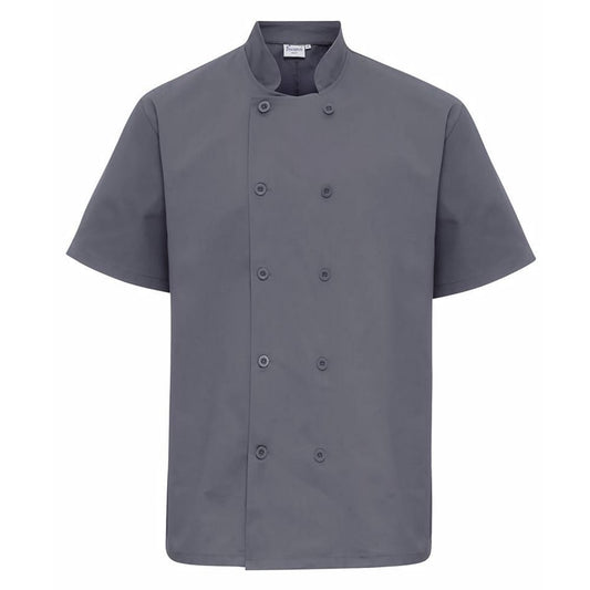 Mila Chef Jacket Grey Short Sleeves Mila Kitchenware and Equipment Limited
