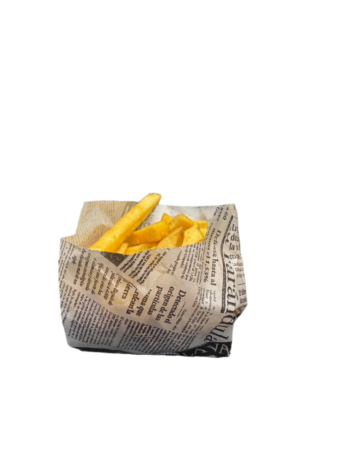 Newspaper Chips Grease Proof Bag 9+5X12cm (125pcs per pack) greaseproof paper Mila Kitchenware and Equipment Limited