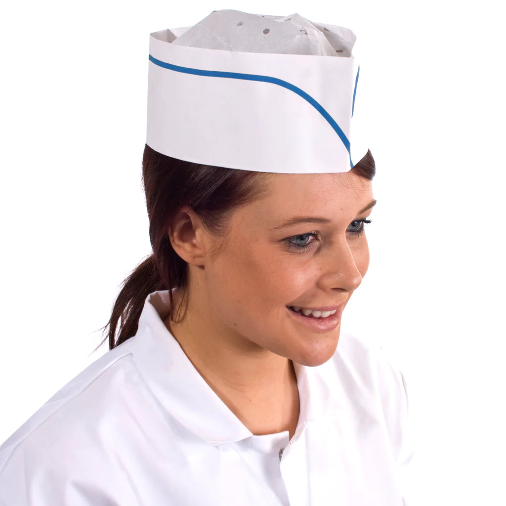 Disposable Chef Short Hat / Forage Cap Mila Kitchen Ghana (www.milakitchen.com)