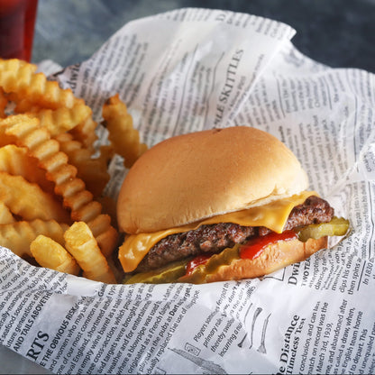 30x30 White News paper (1,000pcs per pack) grease proof paper Mila Kitchenware and Equipment Limited