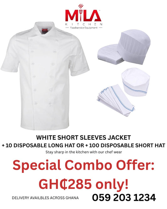 Special Combo - 1 Jacket and Pack of Hats Mila Kitchenware and Equipment Limited