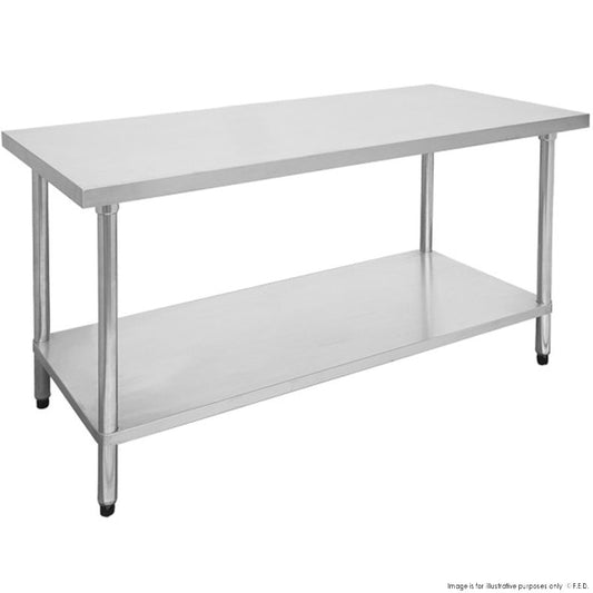 1500mm / 150cm Stainless Steel Table with Shelf Mila Kitchen Ghana (www.milakitchen.com)